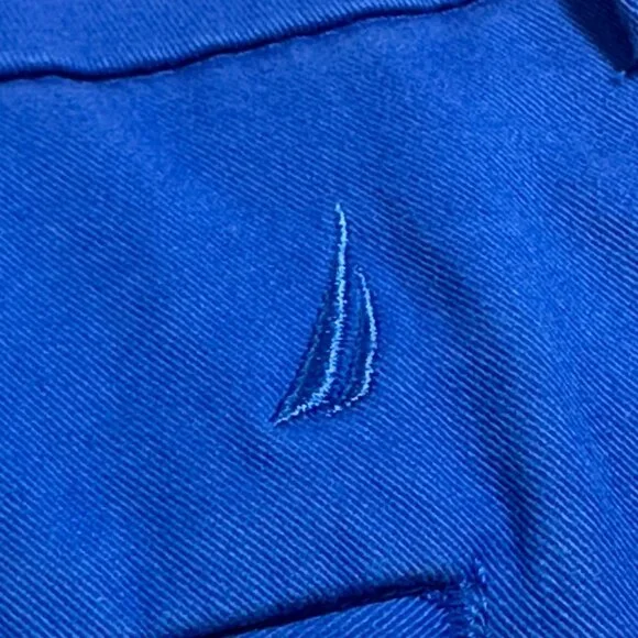 Nautica Womens Classic Fit Royal Blue Cotton Blend Shorts Size 10 Beachy Summer - Picture 3 of 10